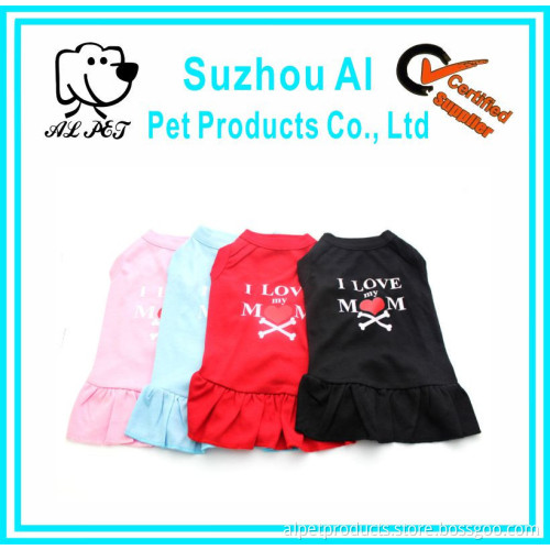 Logo Printed 100% Cotton Dog Dress